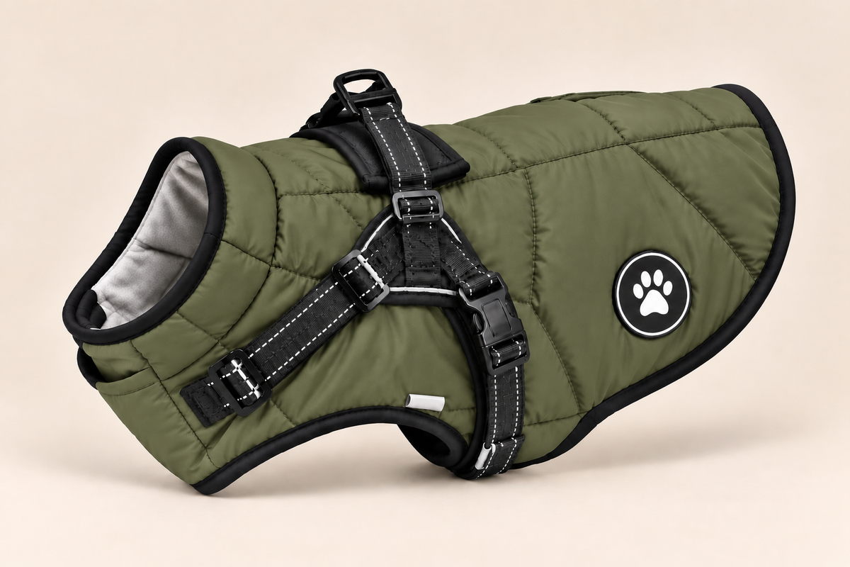 Manteau-Harnais MUSEAU™ — Le 2-en-1 qui change les balades de votre chien